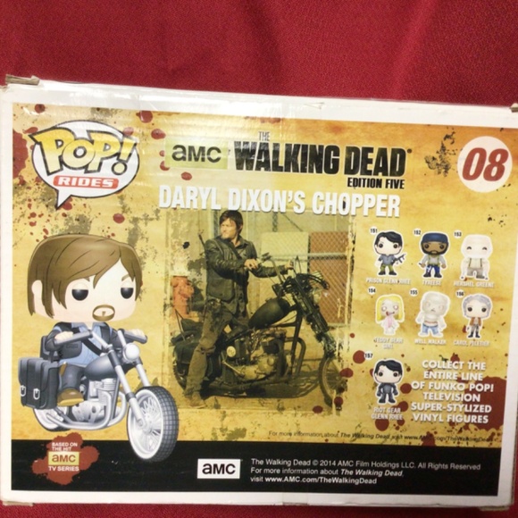 Funko Pops! DARYL DIXONS Chopper#8 - Picture 2 of 2